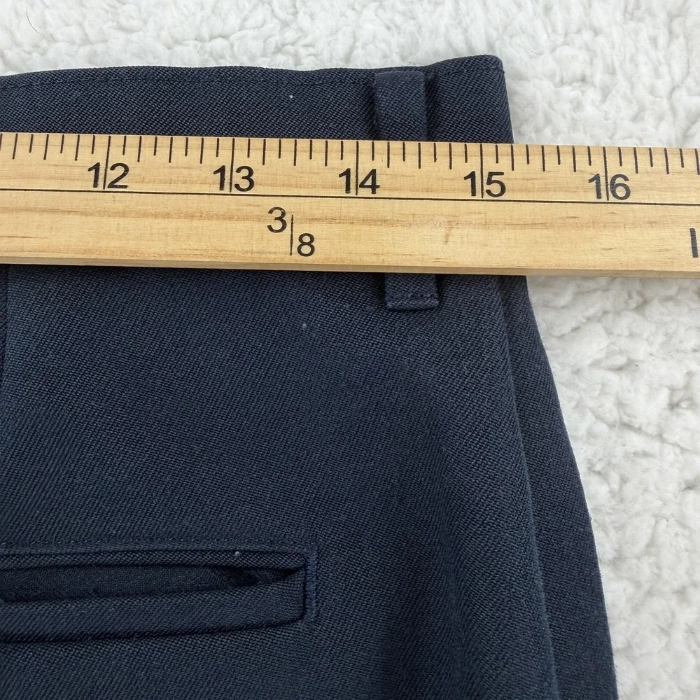 Vintage Levis Action Slacks Pants Mens 32x27 Blue Flat Front Dress Slacks Office